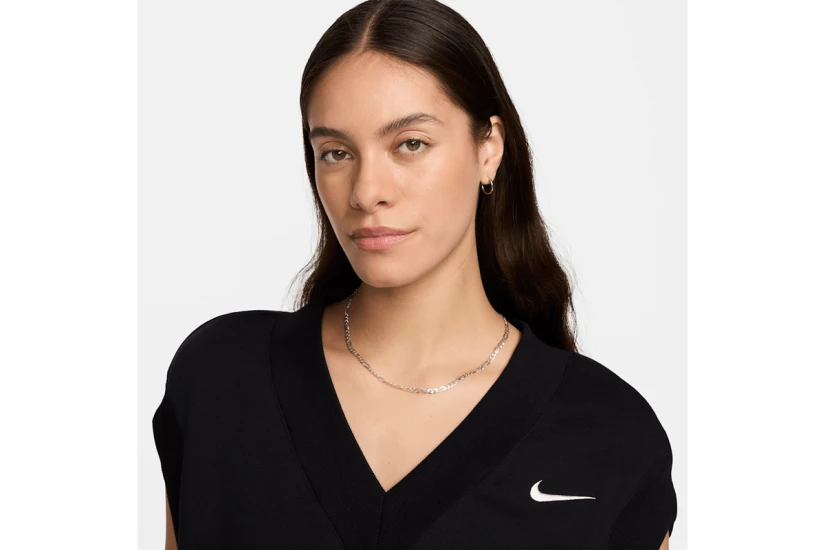 Nike Sportswear Phoenix Fleece Γυναικεία Αμάνικη Μπλούζα Μαύρη