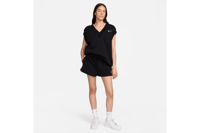 Nike Sportswear Phoenix Fleece Γυναικεία Αμάνικη Μπλούζα Μαύρη