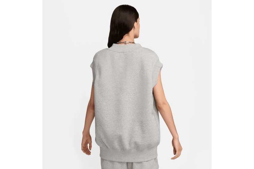 Nike Sportswear Phoenix Fleece Γυναικεία Αμάνικη Μπλούζα Γκρι