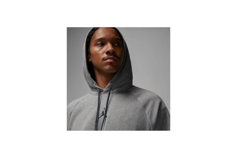 Jordan Dri-FIT Sport Crossover Ανδρικό Φούτερ με Κουκούλα Γκρι