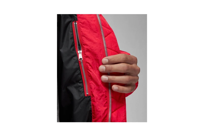 Jordan Ανδρικό Puffer Μπουφάν Κόκκινο