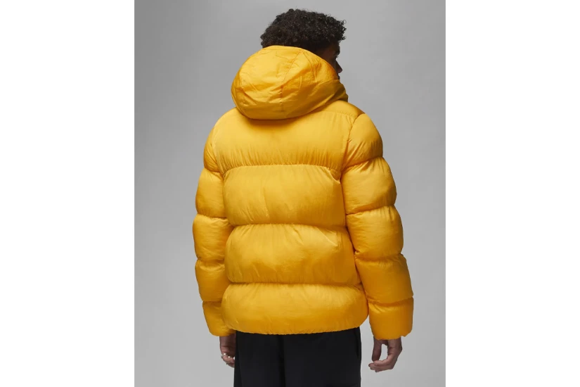 Jordan Ανδρικό Puffer Μπουφάν Κίτρινο