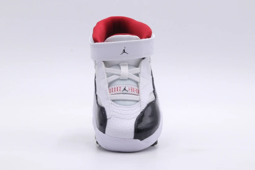 Jordan Jumpman Two Trey Βρεφικά Sneakers Λευκά, Μαύρα, Κόκκιναω