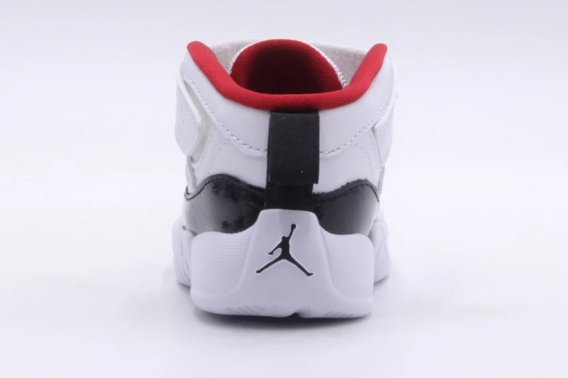 Jordan Jumpman Two Trey Βρεφικά Sneakers Λευκά, Μαύρα, Κόκκιναω