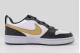 Nike Court Borough Low Recraft Sneakers Λευκά, Μαύρα, Χρυσά