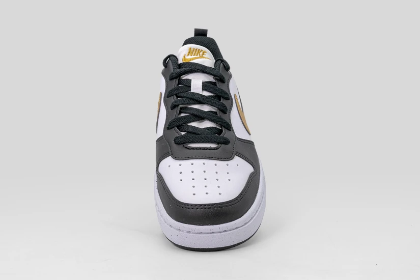 Nike Court Borough Low Recraft Sneakers Λευκά, Μαύρα, Χρυσά