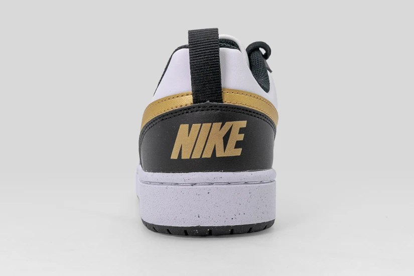 Nike Court Borough Low Recraft Sneakers Λευκά, Μαύρα, Χρυσά