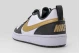 Nike Court Borough Low Recraft Sneakers Λευκά, Μαύρα, Χρυσά