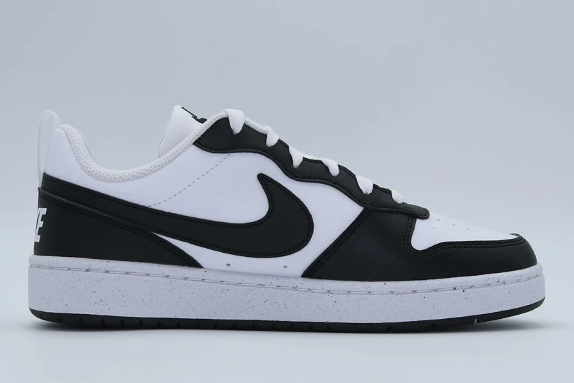 Nike Court Borough Low Recraft Sneakers Λευκά, Μαύρα