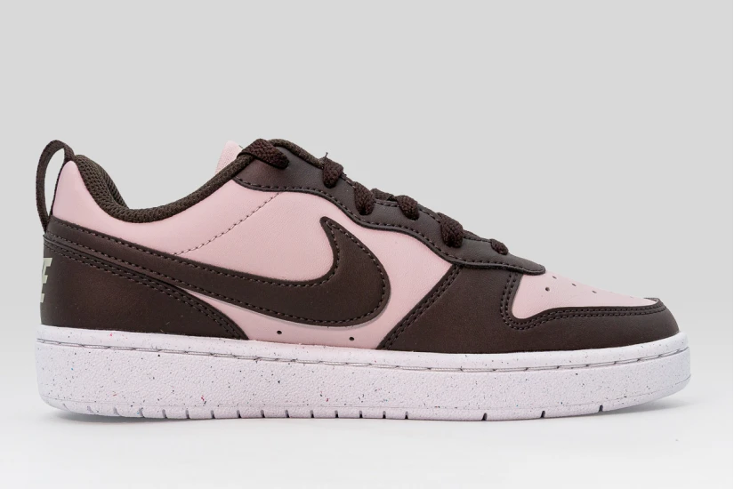 Nike Court Borough Low Recraft Sneakers Γκρι Ανοιχτό, Μαύρα, Λευκά