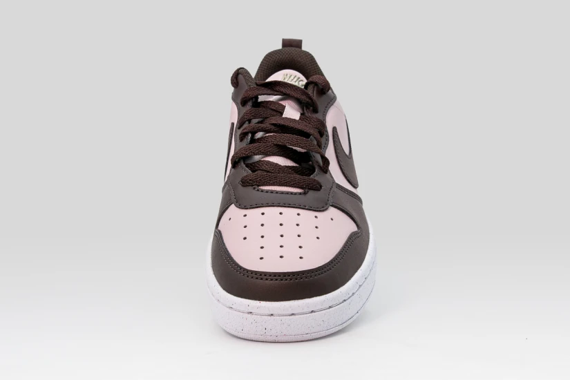Nike Court Borough Low Recraft Sneakers Γκρι Ανοιχτό, Μαύρα, Λευκά