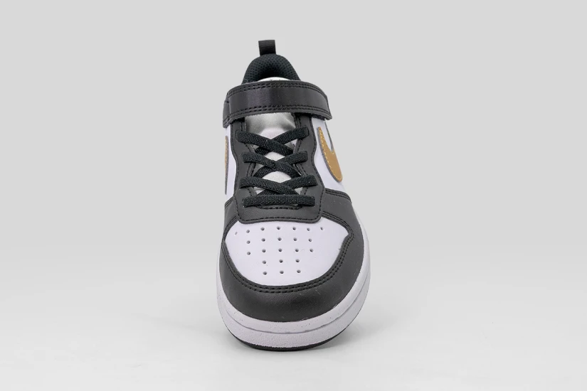 Nike Court Borough Low Recraft Παιδικά Sneakers Λευκά, Μαύρα, Χρυσά