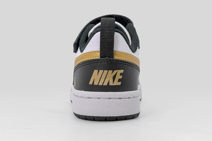 Nike Court Borough Low Recraft Παιδικά Sneakers Λευκά, Μαύρα, Χρυσά