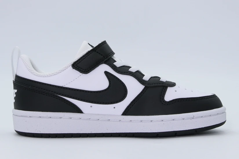 Nike Court Borough Low Recraft Παιδικά Sneakers Λευκά, Μαύρα