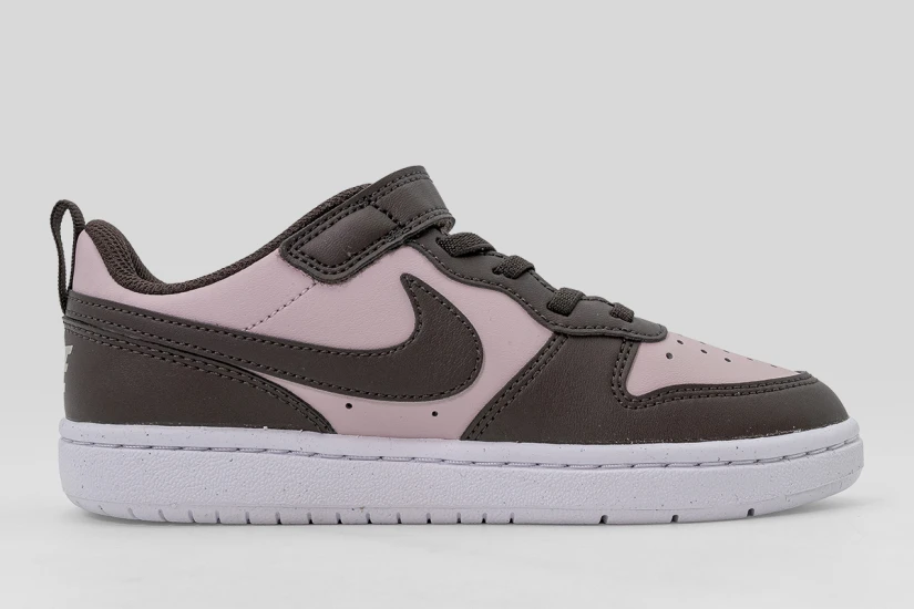 Nike Court Borough Low Recraft Παιδικά Sneakers Καφέ, Ροζ, Λευκά