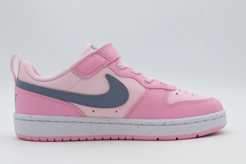 Nike Court Borough Low Recraft Παιδικά Sneakers Ροζ, Μπλε Σκούρο