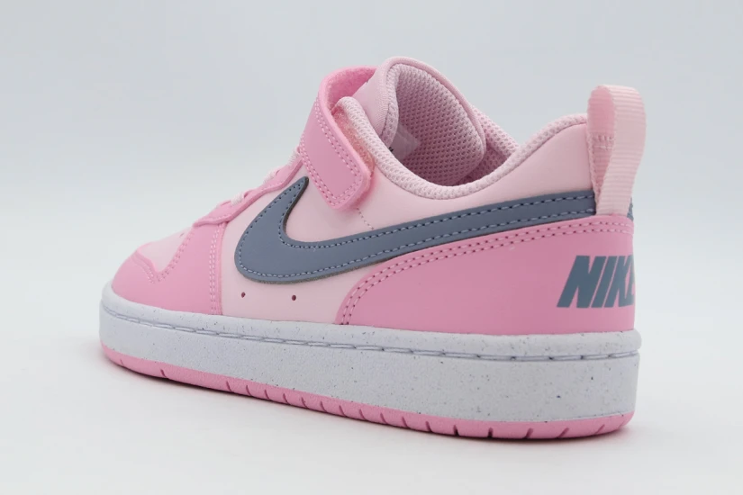 Nike Court Borough Low Recraft Παιδικά Sneakers Ροζ, Μπλε Σκούρο
