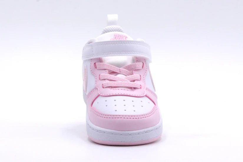 Nike Court Borough Low Recraft Βρεφικά Sneakers Λευκά, Ροζ