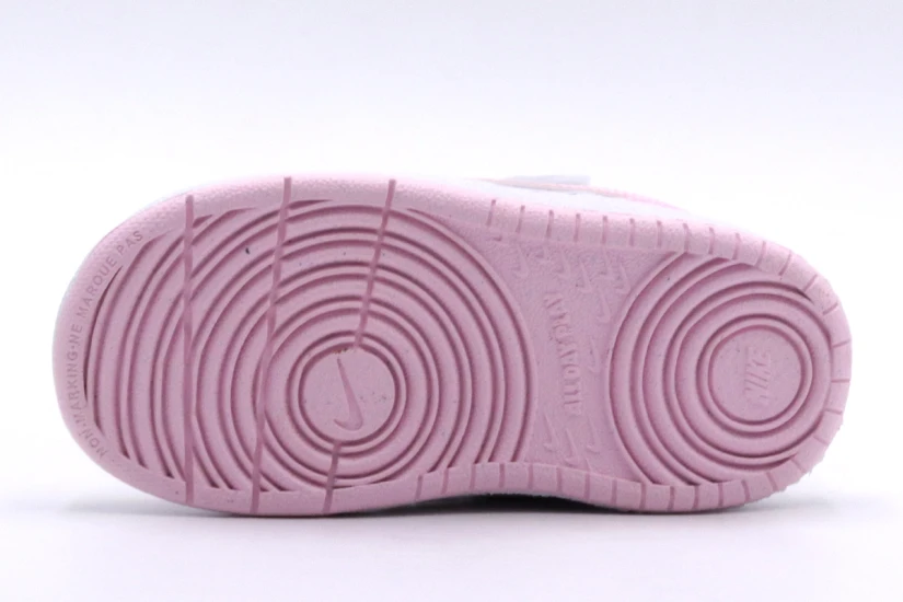 Nike Court Borough Low Recraft Βρεφικά Sneakers Λευκά, Ροζ