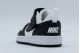 Nike Court Borough Low Recraft Βρεφικά Sneakers Μαύρα, Λευκά
