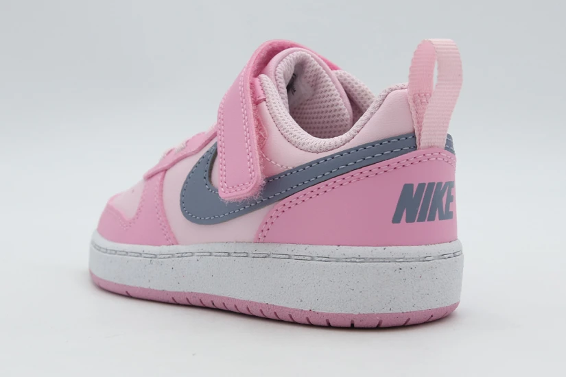 Nike Court Borough Low Recraft Βρεφικά Sneakers Ροζ, Γκρι Σκούρο, Λευκά