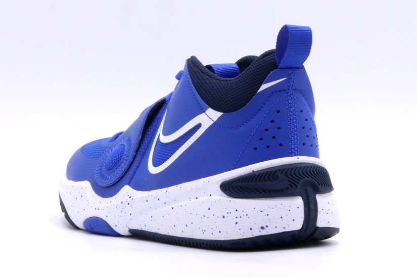 Nike Team Hustle 11 D Παιδικά Μπασκετικά Παπούτσια Ρουά, Λευκά