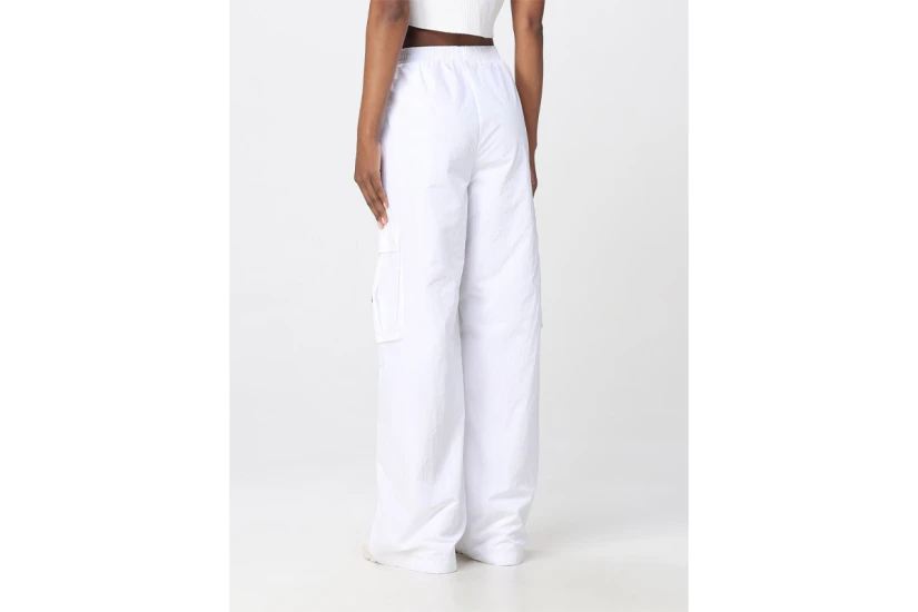 Tommy Jeans Wide Γυναικεία Παντελόνα Λευκή