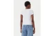 Tommy Jeans Badge Ribbed Γυναικείο Κοντομάνικο T-Shirt Λευκό