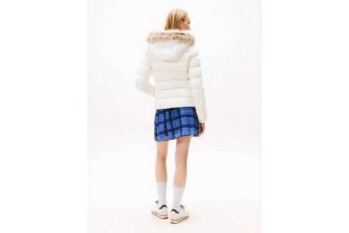 Tommy Jeans Shiny Water Repellent Down Μπουφάν Puffer Γυναικείο (DW0DW18312 YBL)