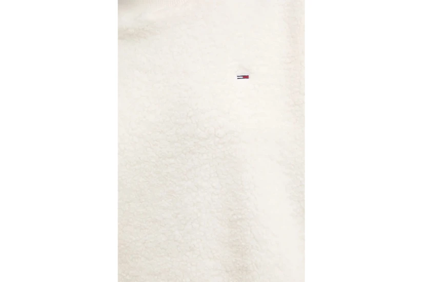 Tommy Jeans Teddy Fleece Oversized Γυναικεία Μακρυμάνικη Μπλούζα