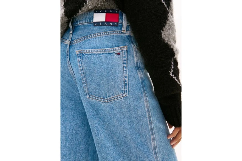 Tommy Jeans Claire High Rise Wide Leg Γυναικείο Παντελόνι Τζιν