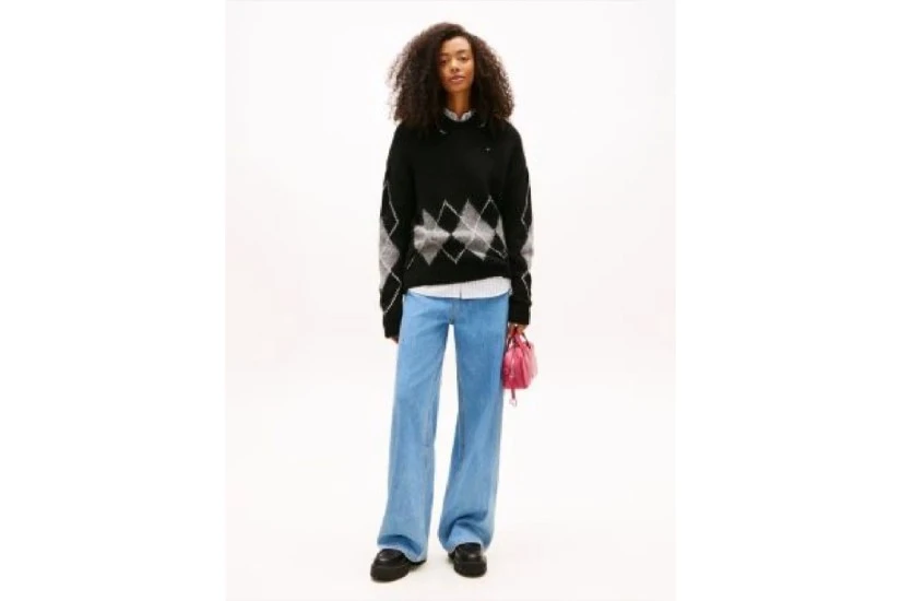 Tommy Jeans Claire High Rise Wide Leg Γυναικείο Παντελόνι Τζιν