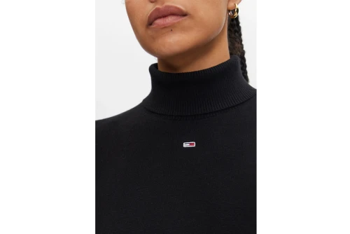 Tommy Jeans Essential Trtlnk Sweater Ext Μπλούζα Με Ψηλό Λαιμό Γυναικεία (DW0DW19686 BDS)