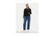 Tommy Jeans Brushed Fleece Γυναικεία Βαμβακερή Ζακέτα με Κουκούλα Μαύρη