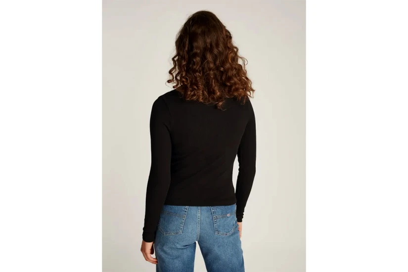 Tommy Jeans Essential Mock Neck Γυναικεία Μακρυμάνικη Μπλούζα