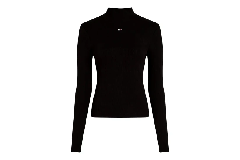 Tommy Jeans Essential Mock Neck Γυναικεία Μακρυμάνικη Μπλούζα