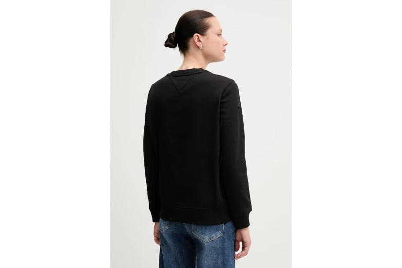 Tommy Jeans Flag Embroidery Fleece Μακρυμάνικη Μπλούζα