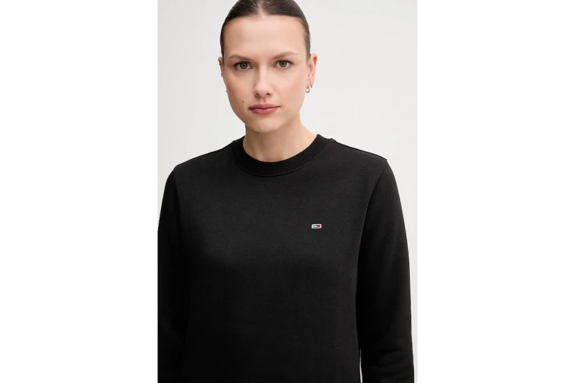 Tommy Jeans Flag Embroidery Fleece Μακρυμάνικη Μπλούζα