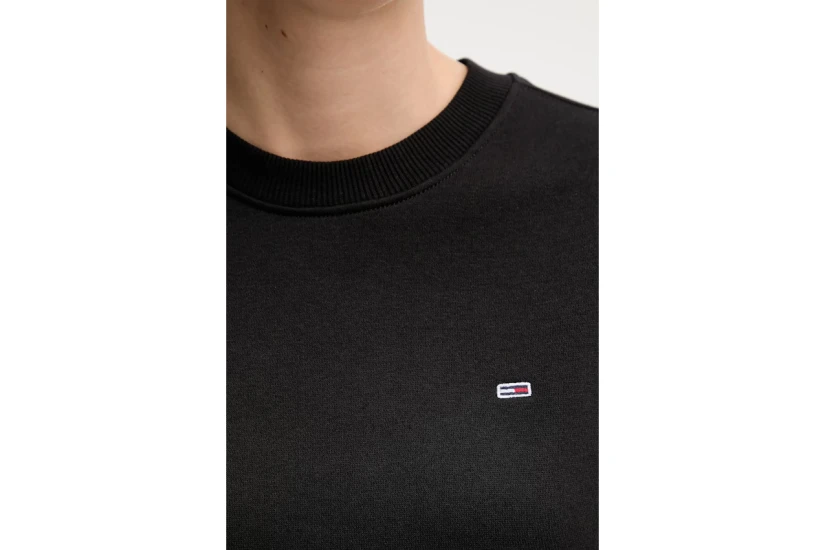 Tommy Jeans Flag Embroidery Fleece Μακρυμάνικη Μπλούζα