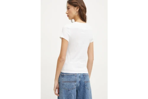 Tommy Jeans Slim C-Neck T-Shirt Γυναικείο (DW0DW20459 YBL)