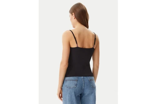 Tommy Jeans Essential Logo Strap Μπλούζα Αμάνικη Γυναικεία (DW0DW20675 BDS)