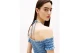 Tommy Jeans Chambray Fit And Flare Γυναικείο Τζιν Φόρεμα Mini