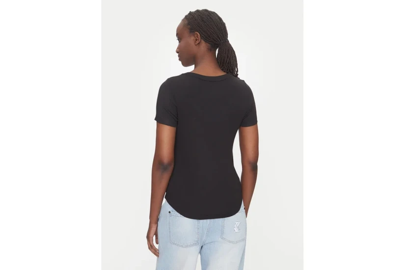 Tommy Jeans Essential Γυναικείο Κοντομάνικο T-Shirt Μαύρο