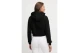 Tommy Jeans Linear Crop Γυναικεία Βαμβακερή Ζακέτα με Κουκούλα Μαύρη