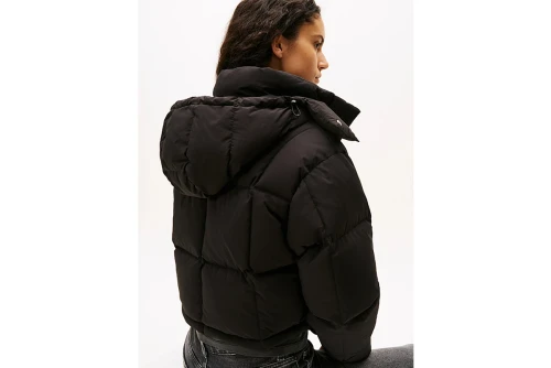 Tommy Jeans Down Cropped Alaska Μπουφάν Puffer Γυναικείο (DW0DW21624 BDS)