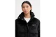 Tommy Jeans Quilted Velvet Γυναικείο Μπουφάν Puffer με Κουκούλα Μαύρο