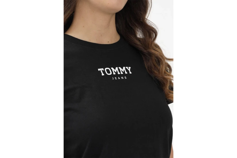 Tommy Jeans Essential Logo 2 Γυναικείο Κοντομάνικο T-Shirt Μαύρο