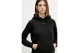 Tommy Jeans Linear Logo Fleece Γυναικείο Φούτερ με Κουκούλα Μαύρο