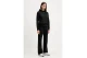 Tommy Jeans Linear Logo Fleece Γυναικείο Φούτερ με Κουκούλα Μαύρο