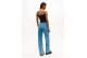 Tommy Jeans Slim Bandeau Rib Γυναικείο Αμάνικο Top Μαύρο